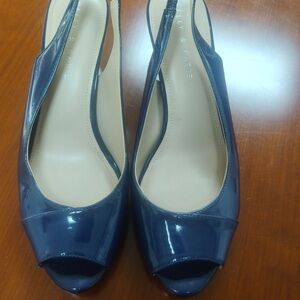 Navy Blue Slingback Heels by Kelly & Katie